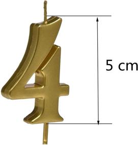 img 1 attached to Bailym Gold 40th Birthday Candles: Top-Notch Number 40 Cake Topper for Fabulous Party Decorations