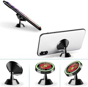 img 2 attached to 🦅 360° Rotation Magnetic Phone Car Mount: American Red Eagle Metal Magnetic Holder for Dashboard - Compatible with GPS, iPhone, Samsung & More!