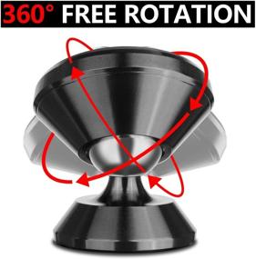 img 3 attached to 🦅 360° Rotation Magnetic Phone Car Mount: American Red Eagle Metal Magnetic Holder for Dashboard - Compatible with GPS, iPhone, Samsung & More!