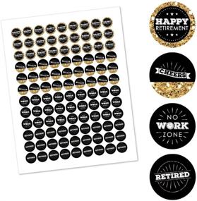 img 3 attached to 🍫 Delightful Retirement Celebration - Chocolate Candy Sticker Favors for Retirement Party (1 Sheet of 108)