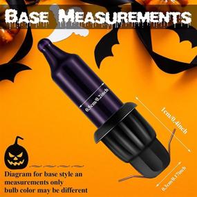 img 3 attached to 🎃 240 Piece Halloween Outdoor Indoor String Light Bulbs with Black Base - Halloween Replacement Mini Bulbs 2.5V - Black-Purple Color - Holiday Party Decoration