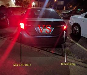 img 3 attached to 🚗 Alla Lighting 3156 3157 Red LED Bulbs - Super Bright 1000 Lumens, High Power 3020 30-SMD 3157 LED Light Bulb for Cars Trucks, Turn Signal Brake Stop Tail Light Replacement - 3057 4157