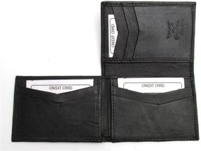 img 2 attached to Stylish Men's Black Leather 💼 Bifold Wallet: A Durable and Practical Choice