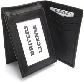 img 3 attached to Stylish Men's Black Leather 💼 Bifold Wallet: A Durable and Practical Choice