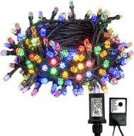 🎆 82ft indoor outdoor plug-in fairy string lights, 200 led waterproof twinkle lights with 9 modes, ul certified for home, patio, wedding, party, holiday decoration, multicolor логотип