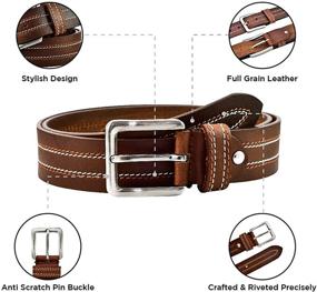 img 2 attached to Berreri Casual Leather Belts BB 36