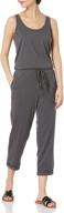 michael stars womens jumpsuit drawstring logo