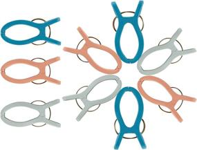 img 2 attached to Foshine 9 Pack Beach Towel Clips - 3 Colors Jumbo Size Towel Clamps for Beach Chairs - Versatile Large Clips for Pool Chairs, Cruise Vacations, and More!