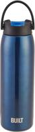 built gramercy double wall stainless steel bottle blue 20oz: a long-lasting and stylish hydration solution - item code 5253189 logo