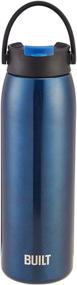 img 4 attached to BUILT Gramercy Double Wall Stainless Steel Bottle Blue 20oz: A Long-lasting and Stylish Hydration Solution - Item Code 5253189