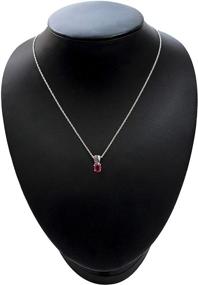 img 1 attached to RB Gems Sterling Necklace Rhodium Plated