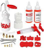 💦 jgbike hydraulic brake bleed kit for shimano sram avid hayes formula mtb road brakes - 120ml mineral oil dot 5.1 fluid included. suitable for magura tektro giant disc brakes as well. logo