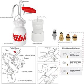 img 1 attached to 💦 JGbike Hydraulic Brake Bleed Kit for Shimano SRAM AVID Hayes Formula MTB Road Brakes - 120ml Mineral Oil DOT 5.1 Fluid Included. Suitable for MAGURA TEKTRO Giant Disc Brakes as well.