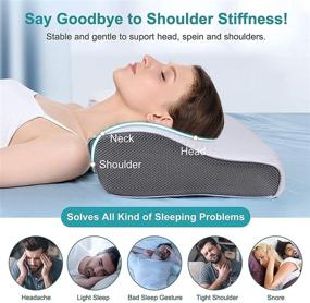 img 1 attached to Cervical Sleeping Sleepers Ergonomic Shoulder