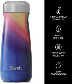 img 1 attached to 🌌 S'well Stainless Steel Traveler Travel Mug - Triple-Layered Vacuum-Insulated Container for 26 Hours Cold and 11 Hours Hot Drinks - No Condensation - BPA Free Water Bottle, 16oz, Aurora