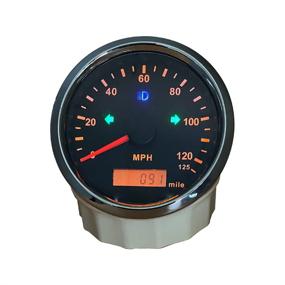 img 2 attached to ELING 85MM MPH GPS Speedometer Odometer: Accurate Mileage Tracking & Adjustable Overspeed Alarm for Boats, Cars, Trucks, and Motorcycles