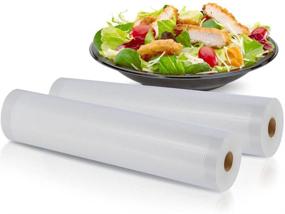 img 3 attached to 🔒 Premium Vacuum Food Storage Sealer: 2-Pack 11x50 Rolls by NutriChef, Compatible with Foodsaver and Other Brands