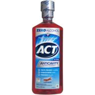 🌿 act anticavity fluoride rinse cinnamon 18oz (4-pack): optimal oral care in a convenient bundle logo