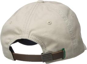 img 2 attached to Stylish Tommy Hilfiger Men's Logo Dad Baseball Cap: Perfect Accessory for a Trendy Look