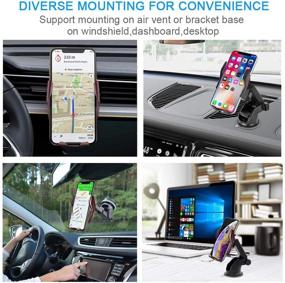 img 3 attached to Wireless Car Charger Mount for iPhone 13/12/11/11 Pro/11 Pro Max/Xs MAX/XS/XR/X/8/8+, Samsung S10/S10+/S9/S9+/S8/S8+ - Enhanced SEO-friendly Product Title