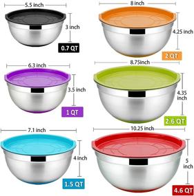 img 2 attached to P&P CHEF Mixing Bowls With Convenient Lids: The Perfect Kitchen Companion!