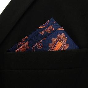 img 3 attached to Shlax Paisley Orange Yellow Handkerchief