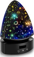 🌟 moredig night light for kids: 360 degree star light projector with usb cable - black, perfect for bedroom логотип