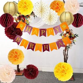 img 4 attached to Birthday Party Decorations Burgundy Thanksgiving