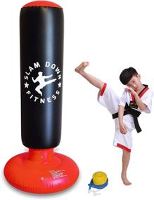 img 4 attached to Thickened Odorless Inflatable Freestanding Taekwondo