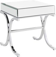 acme furniture 81197 mirrored chrome logo