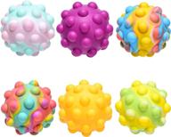 bubble sensory silicone bouncing multicolor logo