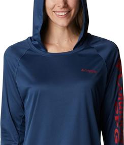 img 1 attached to 👕 Columbia Women's Tidal Tee Hoodie: Stylish Sun Protection and Comfort Combined