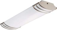 💡 lithonia lighting 840 fmlfutl 24-inch bn - sleek 2-foot linear design for kitchen, office, closet - 4000k brushed nickel illumination логотип