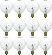 sunlite 60-watt g16 5 clear bulb 12-pack incandescent logo