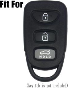 img 3 attached to 2-Pack Silicone Key Fob Remote Skin Cover Protector Case for Hyundai Elantra Genesis Sonata Kia Sorento Forte Optima Rondo Spectra - by Coolbestda