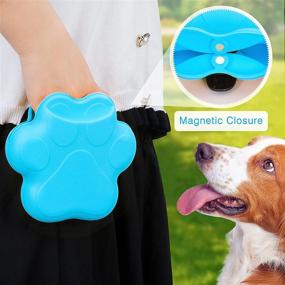 img 1 attached to 🐶 FYY Dog Treat Pouch: Portable Silicone Dispenser with Magnetic Closure and Waist Clip - Ideal for Training and On-the-Go Rewards!