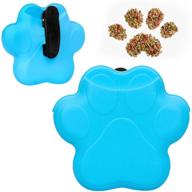 🐶 fyy dog treat pouch: portable silicone dispenser with magnetic closure and waist clip - ideal for training and on-the-go rewards! логотип