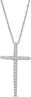 💎 dazzling sterling silver diamond pendant necklace: girls' jewelry that shines logo