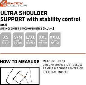 img 3 attached to 🤕 Shock Doctor Men's Shoulder Support Brace: Prevent AC Sprains, Promote Healing, Ideal for Rotator Cuff Injuries & Moderate Separations - Single