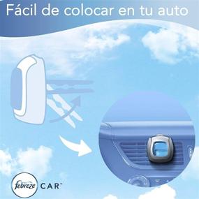 img 2 attached to 🚗 Febreze Car Air Freshener Set, 5 Clips, Linen & Sky, Long-lasting up to 150 Days (Packaging Varies)