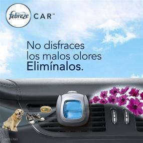 img 3 attached to 🚗 Febreze Car Air Freshener Set, 5 Clips, Linen & Sky, Long-lasting up to 150 Days (Packaging Varies)
