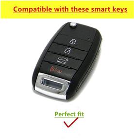 img 2 attached to BINOWEN For Kia Key Fob Case Cover