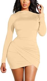 img 4 attached to GOBLES Womens Elegant Bodycon Cocktail Women's Clothing