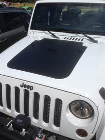 img 2 attached to 🚙 Улучшите стиль своего Wrangler JK с помощью наклейки AlphaVinyl Hood Blackout | Модели 2007-2018