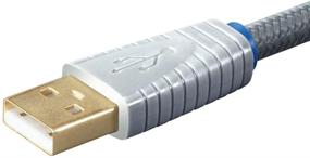 img 1 attached to Высококачественный монолитный USB-кабель для цифрового аудио - 2 метра, 22AWG, разъемы с покрытием из золота.