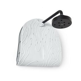 img 2 attached to 🛁 Ванночка для купания малышей Boon GRIFFLE серого цвета с антискользящим покрытием: текстурированный дизайн, отверстия для слива и крючок