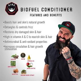 img 1 attached to 🧔 GIBS Grooming Biofuel Beard & Hair Fuel, 12 Fl Oz - Enhanced for Conditioning