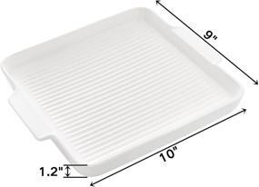 img 3 attached to Ceramic Bakeware Handles Roasting Rectangular