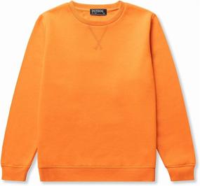 img 4 attached to 👕 DOTDOG Unisex Youth Soft Brushed Fleece Crewneck Sweatshirt: Perfect for Boys or Girls (Age 3-12 Years)