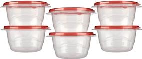 img 4 attached to 🍱 Rubbermaid TakeAlongs Small Bowl Food Storage Containers, 3.2 Cup, 2-Pack (Set of 3) - Total 6 Containers